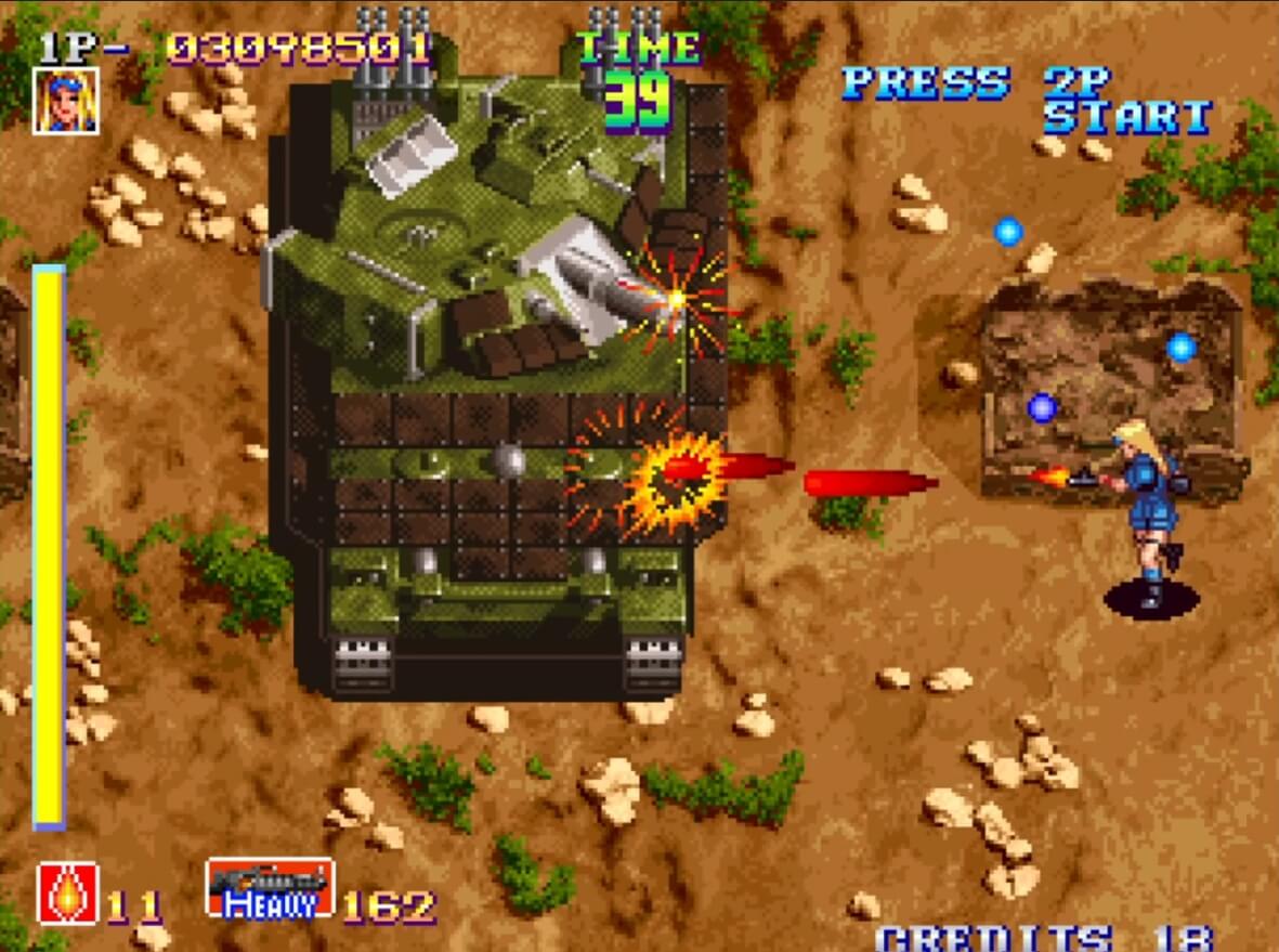 Shock Troopers - геймплей игры Arcade